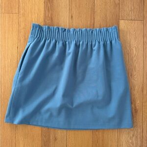 J. Crew Paper Bag Preppy Sky Blue Lined Sidewalk Skirt Women’s Size 6 Pockets